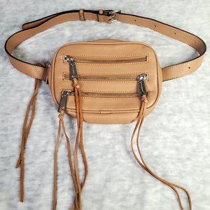 Rebecca Minkoff Tan Leather Tassel Belt Bag
